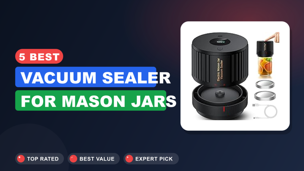 5 Best Vacuum Sealer for Mason Jars